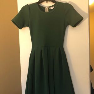 Lularoe Green Amelia Dress. Size XXS. Never Worn!